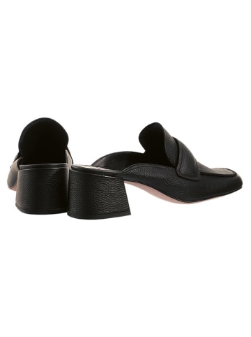 Högl Leder-Clogs in Schwarz