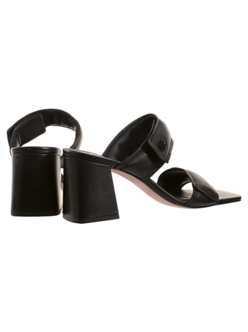 Högl Leren slippers zwart