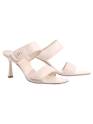 Högl Leder-Pantoletten in Creme