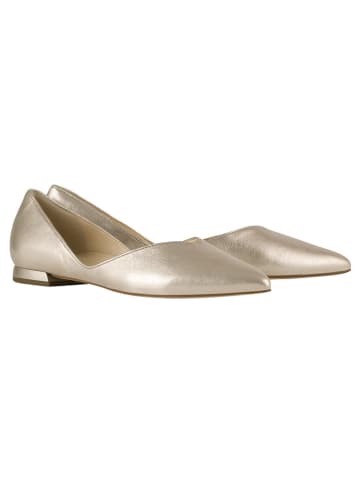 Högl Leder-Ballerinas in Gold