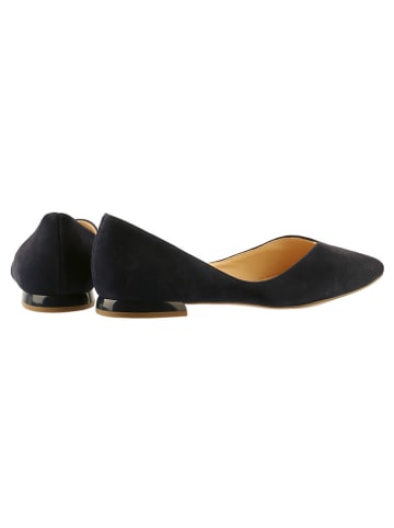 Högl Leren ballerina's donkerblauw