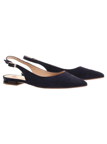 Högl Leder-Slingballerinas in Dunkelblau