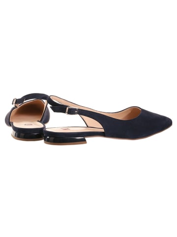 Högl Leder-Slingballerinas in Dunkelblau