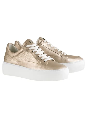 Högl Skórzane sneakersy w kolorze złotym