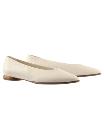 Högl Leder-Ballerinas in Creme