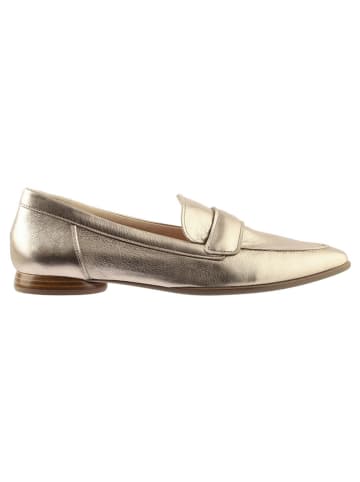 Högl Leren mocassins goudkleurig
