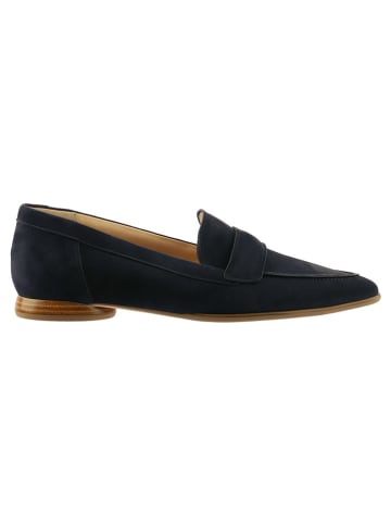 Högl Leren mocassins donkerblauw