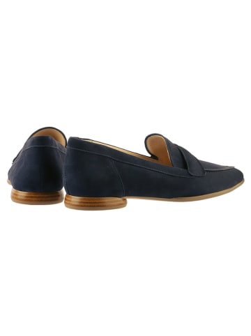 Högl Leren mocassins donkerblauw