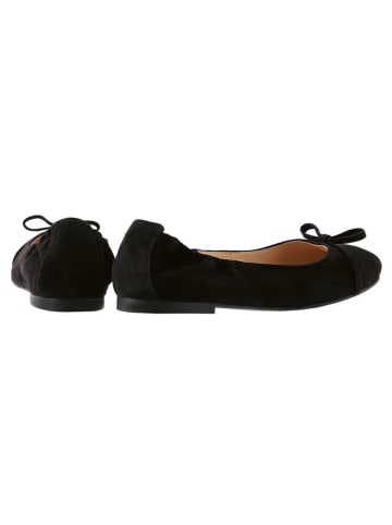 Högl Leder-Ballerinas in Schwarz