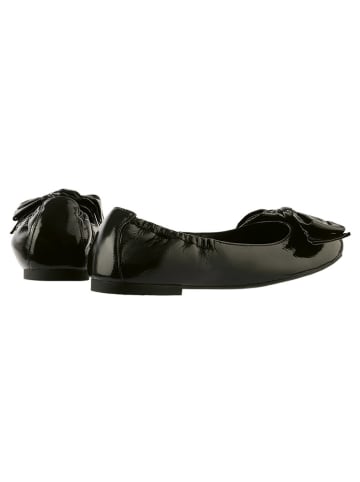 Högl Leder-Ballerinas in Schwarz