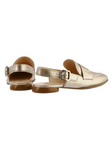 Högl Leder-Slingballerinas in Gold