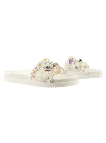 Högl Leren slippers wit/meerkleurig