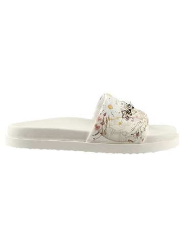 Högl Leren slippers wit/meerkleurig
