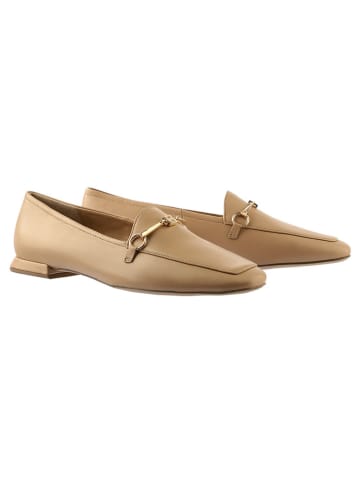 Högl Leder-Mokassins in Beige
