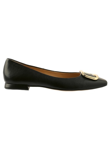 Högl Leder-Ballerinas in Schwarz