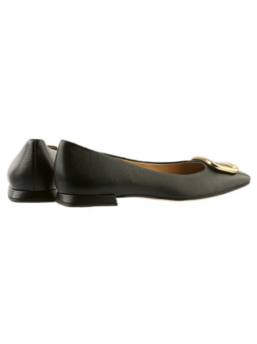 Högl Leder-Ballerinas in Schwarz