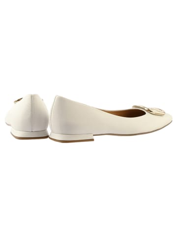 Högl Leder-Ballerinas in Creme