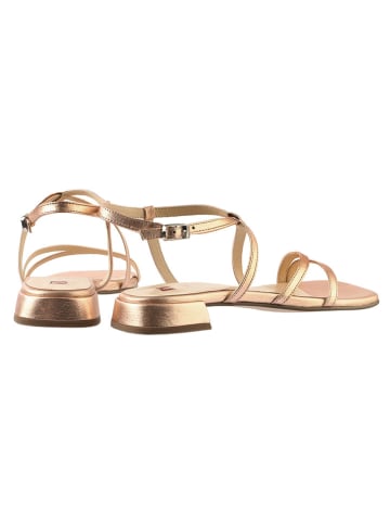 Högl Leren sandalen goudkleurig