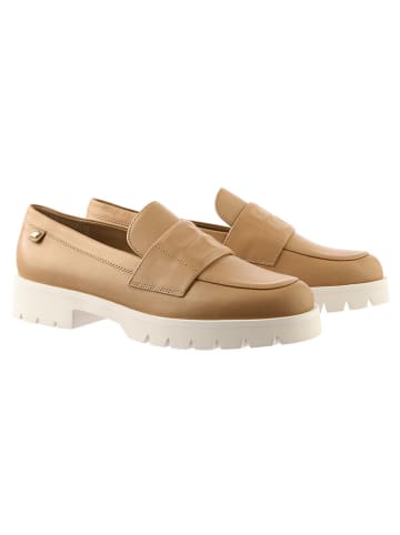 Högl Leder-Mokassins in Beige