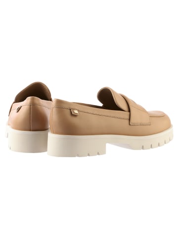 Högl Leder-Mokassins in Beige