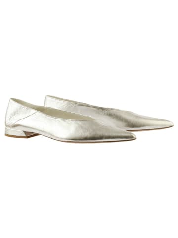 Högl Leder-Ballerinas in Silber