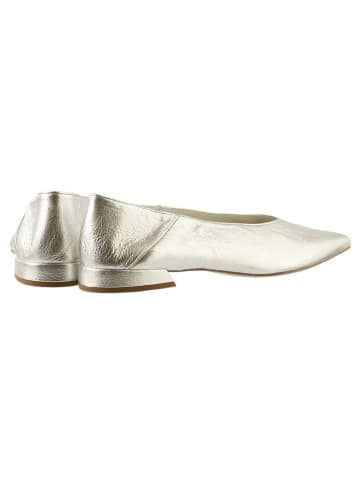 Högl Leder-Ballerinas in Silber