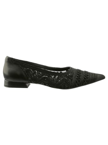 Högl Leder-Ballerinas in Schwarz