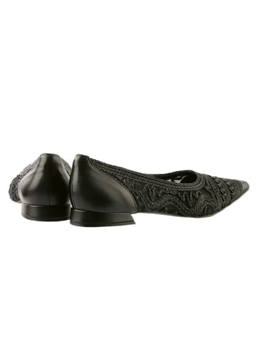 Högl Leder-Ballerinas in Schwarz