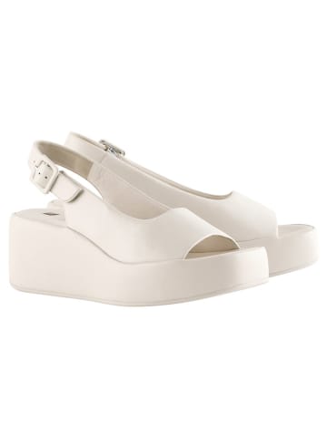 Högl Leder-Keilsandaletten in Creme