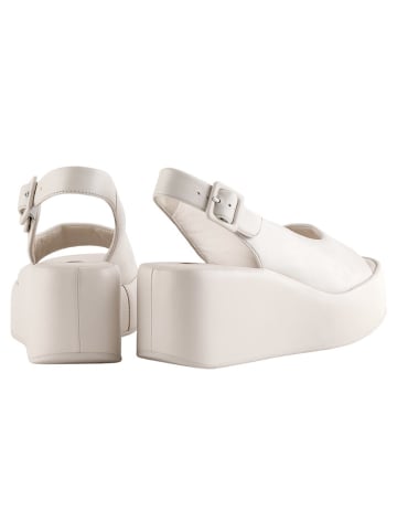 Högl Leder-Keilsandaletten in Creme