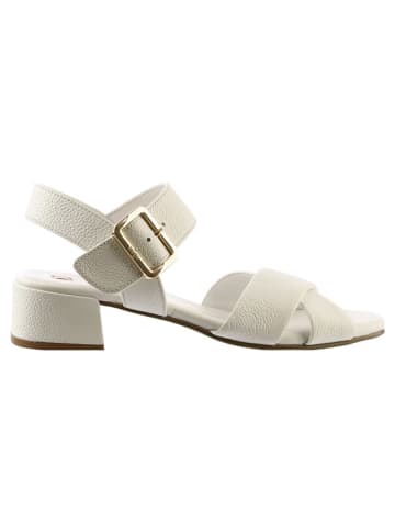 Högl Leder-Sandaletten in Creme