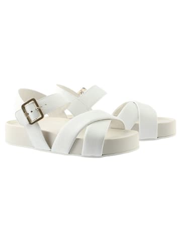 Högl Leder-Sandalen in Creme