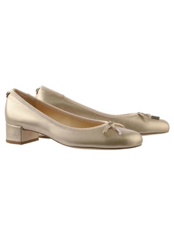 Högl Leder-Pumps in Gold