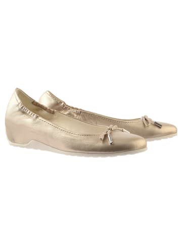 Högl Leder-Ballerinas in Gold