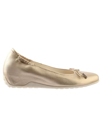 Högl Leder-Ballerinas in Gold