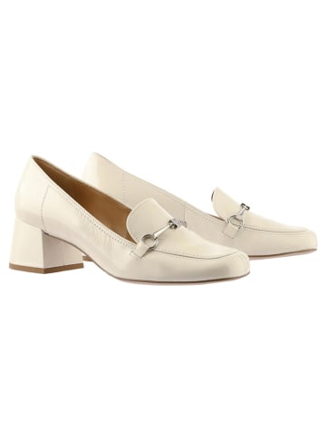 Högl Leder-Mokassins in Creme