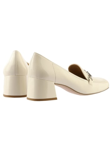 Högl Leder-Mokassins in Creme