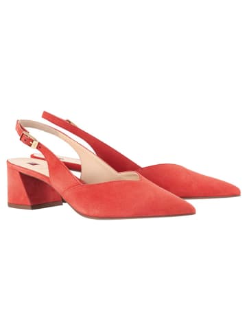 Högl Leren slingpumps rood