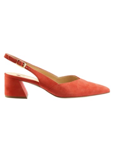 Högl Leren slingpumps rood