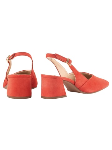 Högl Leren slingpumps rood