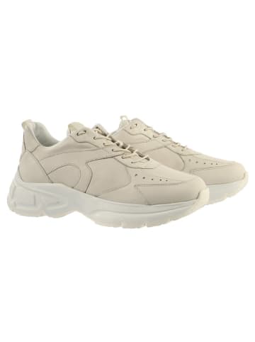 Högl Skórzane sneakersy w kolorze kremowym