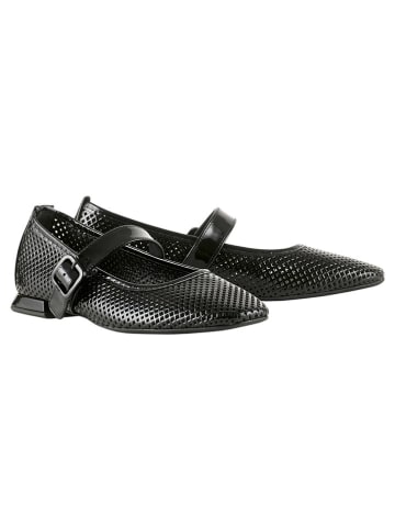 Högl Leder-Ballerinas in Schwarz