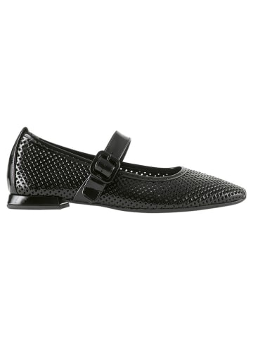 Högl Leder-Ballerinas in Schwarz