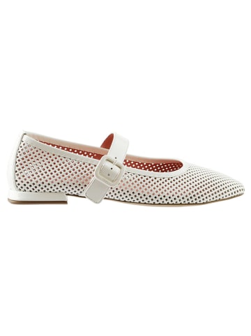 Högl Leder-Ballerinas in Creme