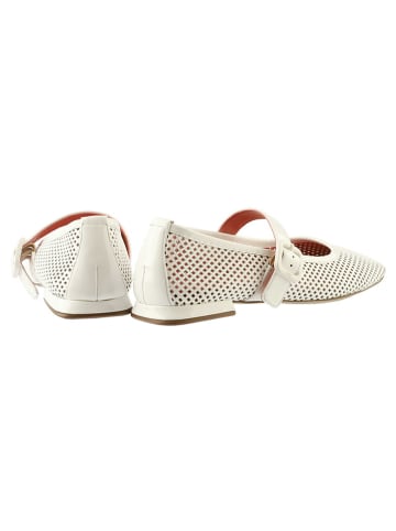 Högl Leder-Ballerinas in Creme
