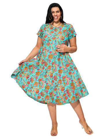 Aller Simplement Kleid in Türkis