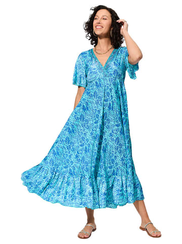 Aller Simplement Jurk turquoise