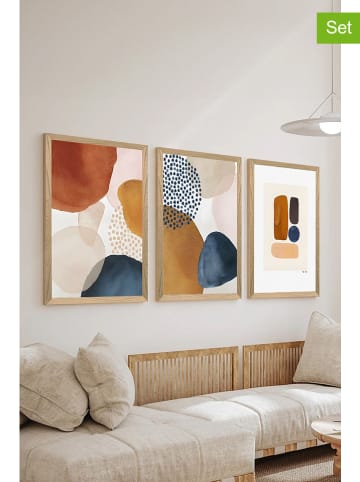 ABERTO DESIGN Druki artystyczne (3 szt.) - 33 x 48 cm