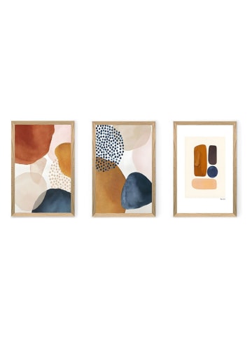 ABERTO DESIGN 3er-Set: Kunstdrucke - (B)33 x (H)48 cm
