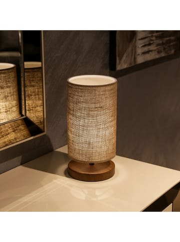 ABERTO DESIGN Tafellamp beige/bruin - (H)45 x Ø 25 cm